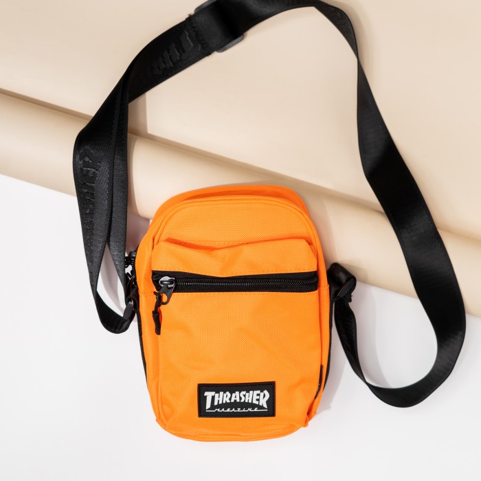 Thrasherr Japan Licensed Hometown Utility Bag Orange