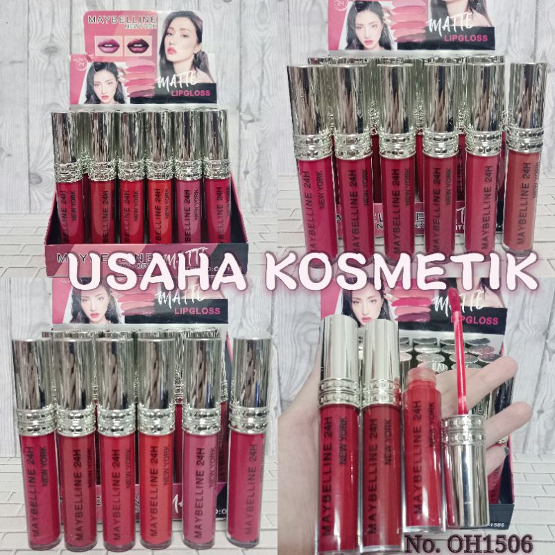 PER 12PCS!! LIPGLOSS MAYBELLINE RICH/24HOURS MATTE LONGLASTING NO. OH1506