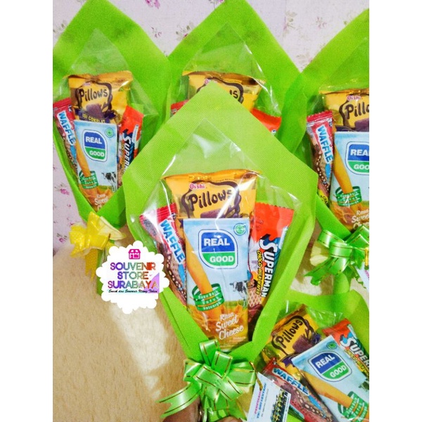 Bucket Snack Murah/ Bucket murah / Snack Ultah anak/ Bouquet Surabaya/Bingkisan Ultah /Snack Bouquet