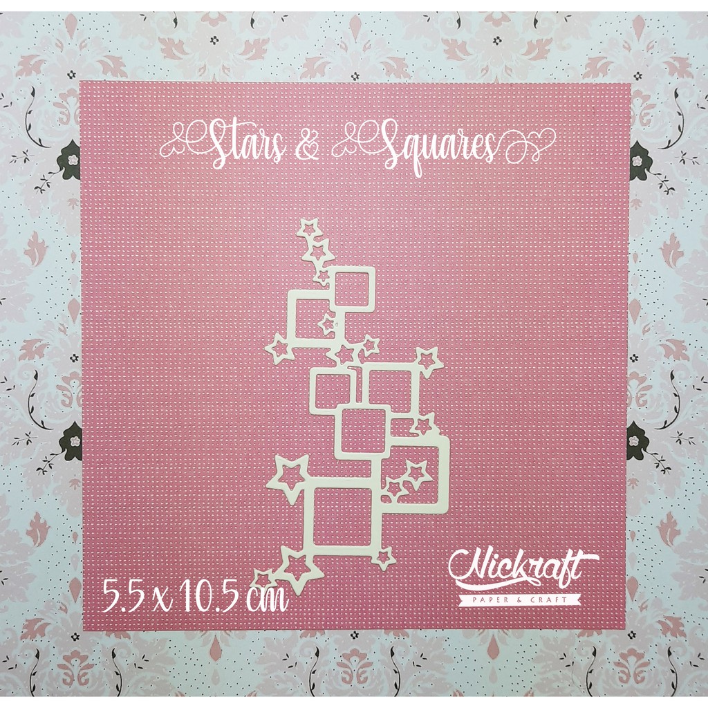 

STAR & SQUARE - Bahan Hiasan Scrapbook Scrapframe Bintang