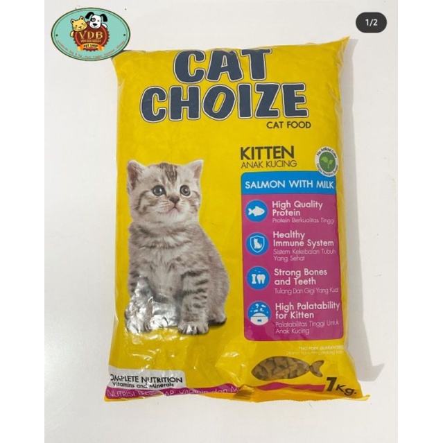 Cat Choize Kitten Tuna dan salmon with milk1 Kg