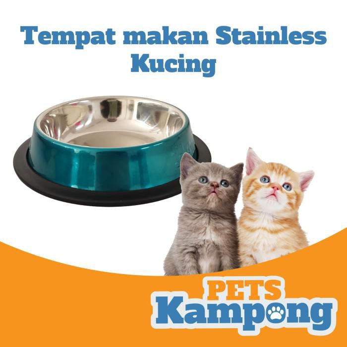 Tempat Makanan Kucing Stainless