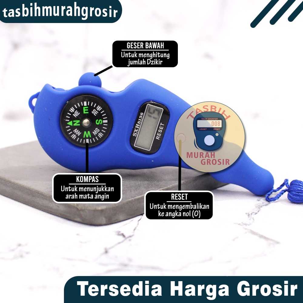 Tasbih Digital Gulir Kompas Doff SXH5136 ORI