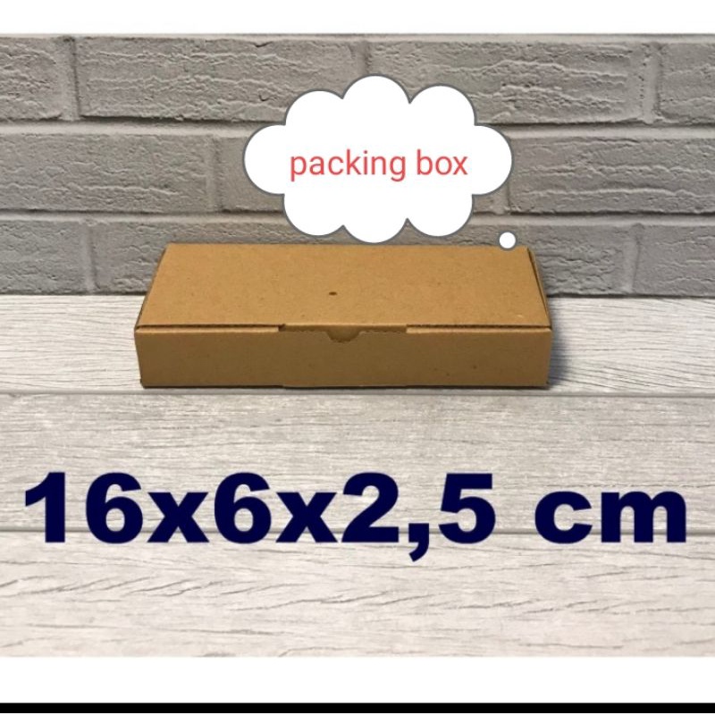 

kardus uk 16x6x2,5 cm die cut box pizza untuk packing/aksesoris dll