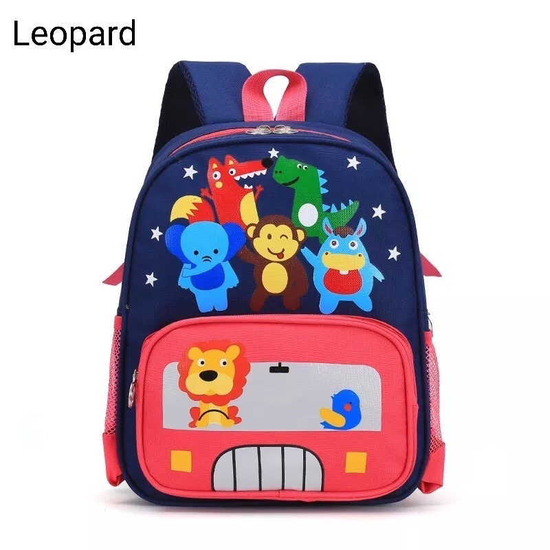 tas ransel anak karakter kartun tas ransel dinosaurus tas sekolah anak tk sd motif bus kartun