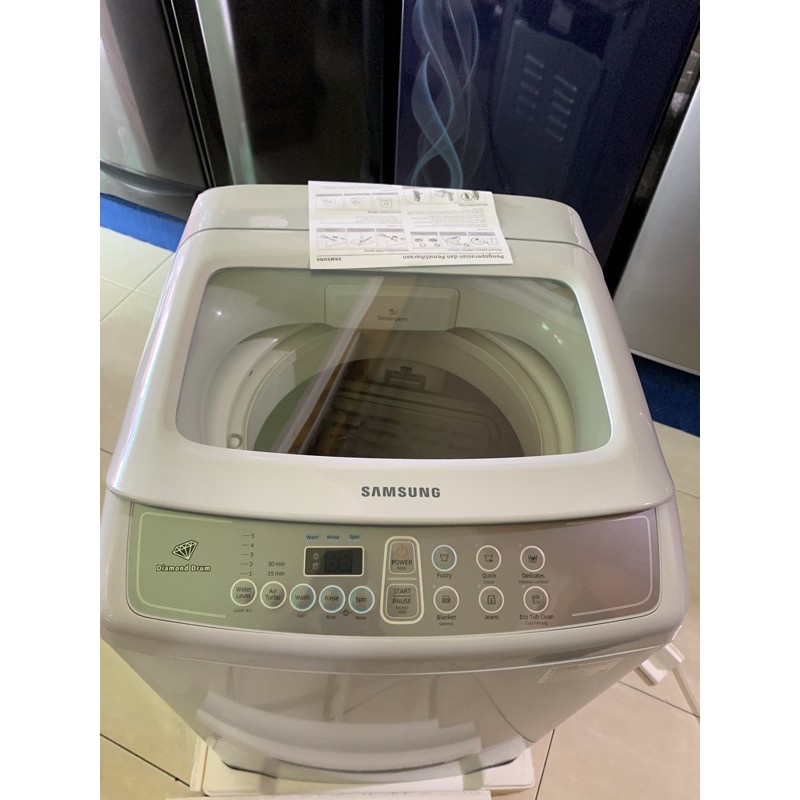 Mesin Cuci 1 Tabung SAMSUNG WA70H4000SG Full Otomatis Low Watt Diamond Drum 7 KG