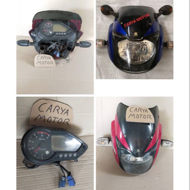 Batok headlamp reflektor lampu depan plus speedometer bajaj Pulsar 180 220 asli original terlaris