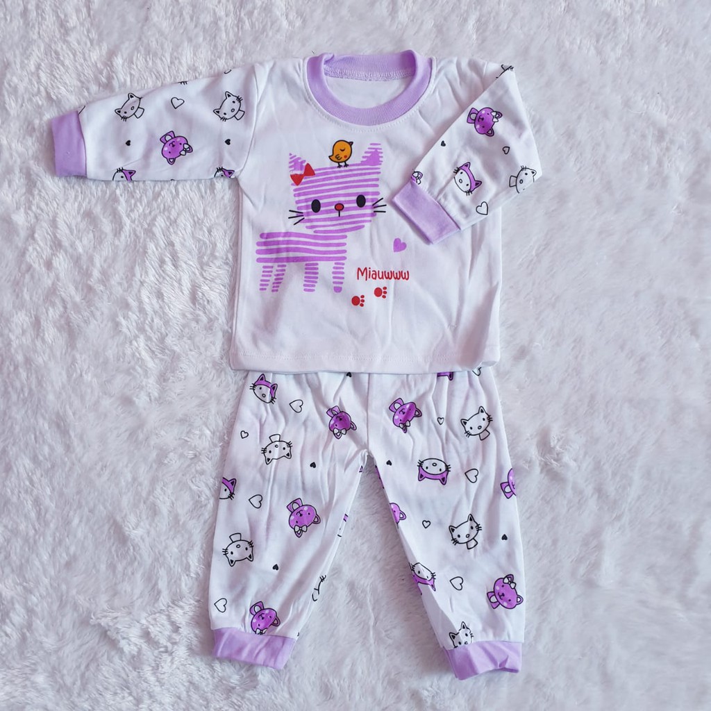 COD Bayar Ditempat Baju Piyama Bayi/ Baju Anak / Setelan Anak / Baby Alicia