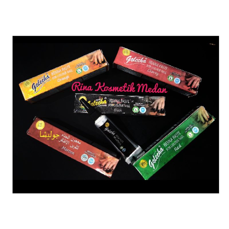 Henna Hena Paste For Colour Nail Golecha / Kutek Halal / Cat Pewarna Kuku
