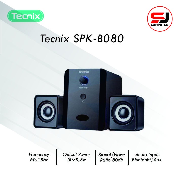 Tecnix SPK-B080 Bluetooth Subwoofer Speaker 2.1