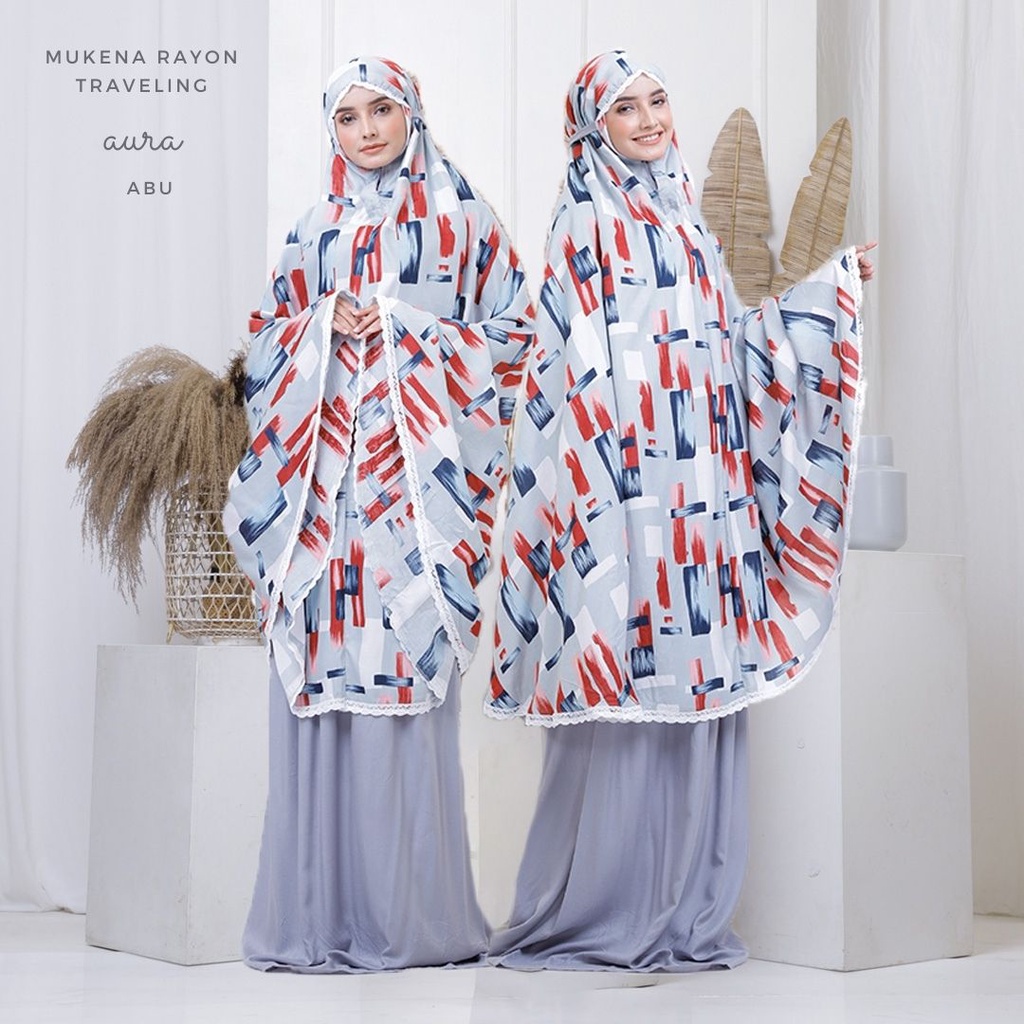 Mukena Dewasa BELIMUKENA PREMIUM - Mukena Dewasa Rayon Traveling Aura(O3C7) Mukena Dewasa Putih Muke