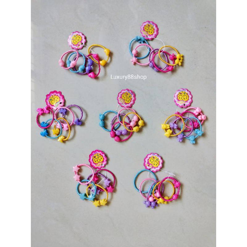 Karet Rambut Mini Anak BATITA Baby / Karet Rambut Kecil Motif Lucu isi (5 PCS)