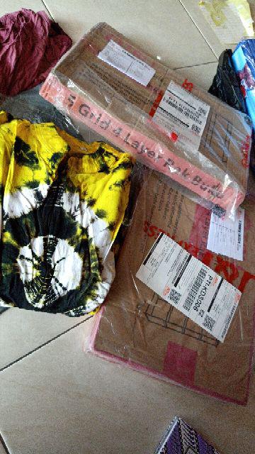 Original ! Gamis Batik Twill Jumbo Ori Tiedye Abstrak