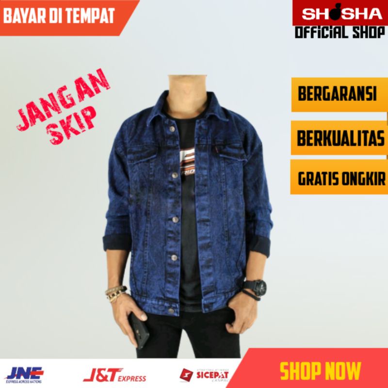 COD JAKET JEANS SANDWASH LEVIS ORIGINAL PRIA WANITA PREMIUM TERMURAH TERLARIS TERBARU 2022 UKURAN L 