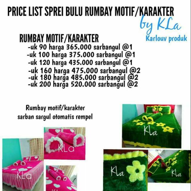 Sprei bulu rasfur (bulu boneka lembut)