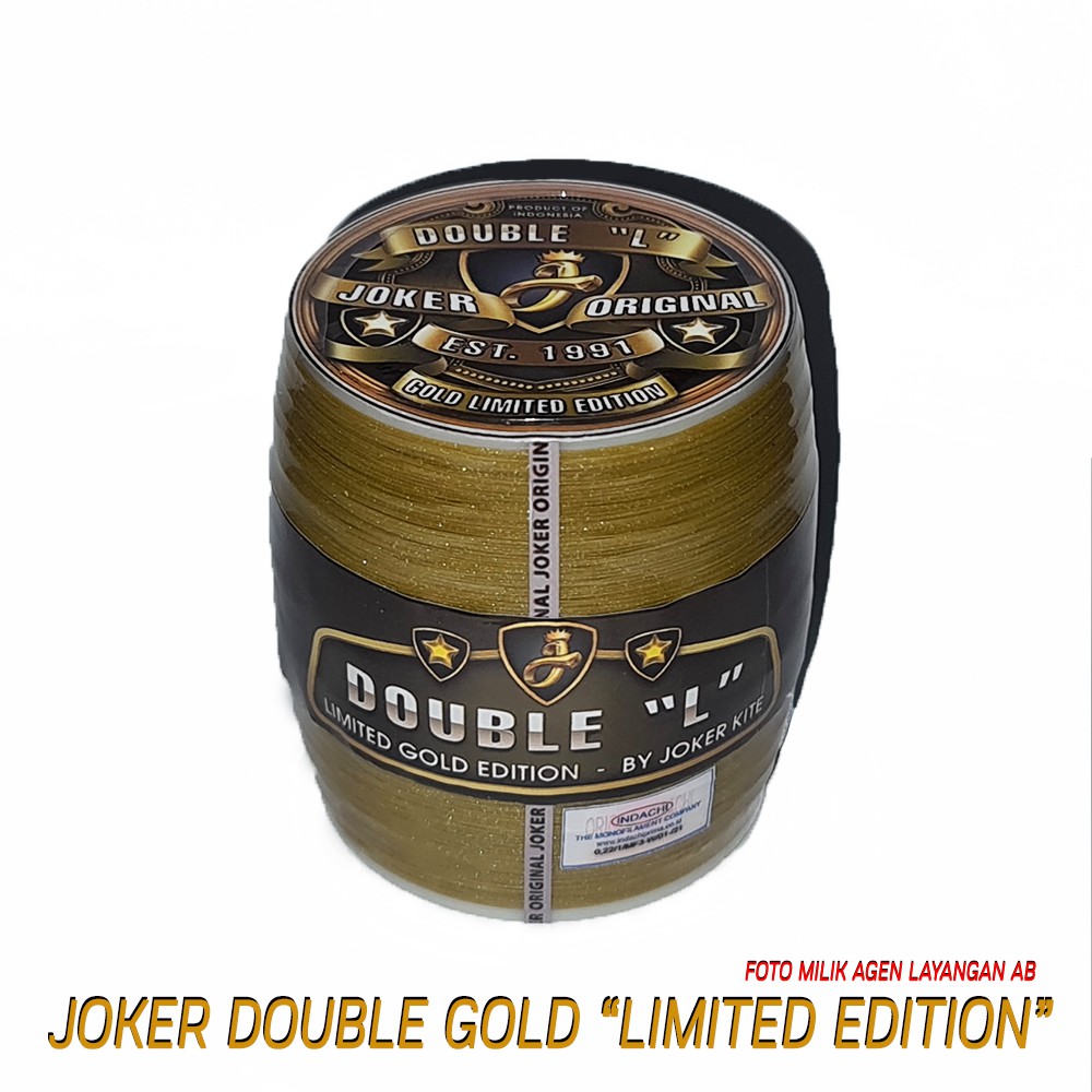 Senar Layangan Gelasan Joker Double L Gold Limited Edition SS