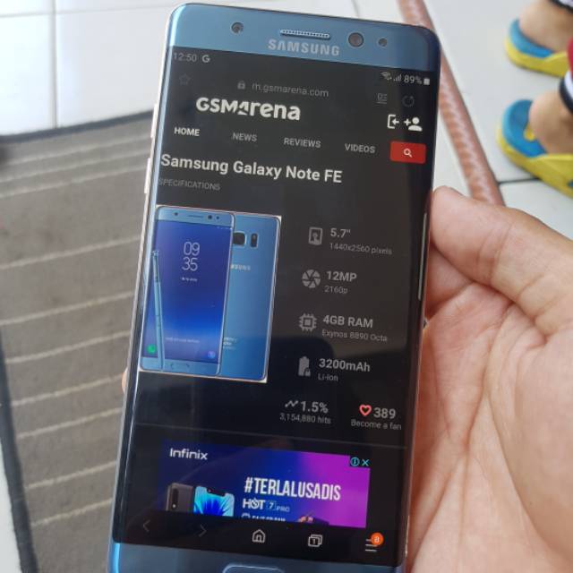 Samsung Galaxy Note FE SEIN 64gb Mulus Dual-sim