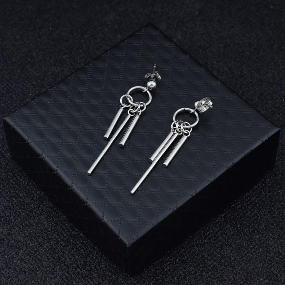 Rebuy Men Earring New Punk Wanita Bar Bulat Korea Klip Anting