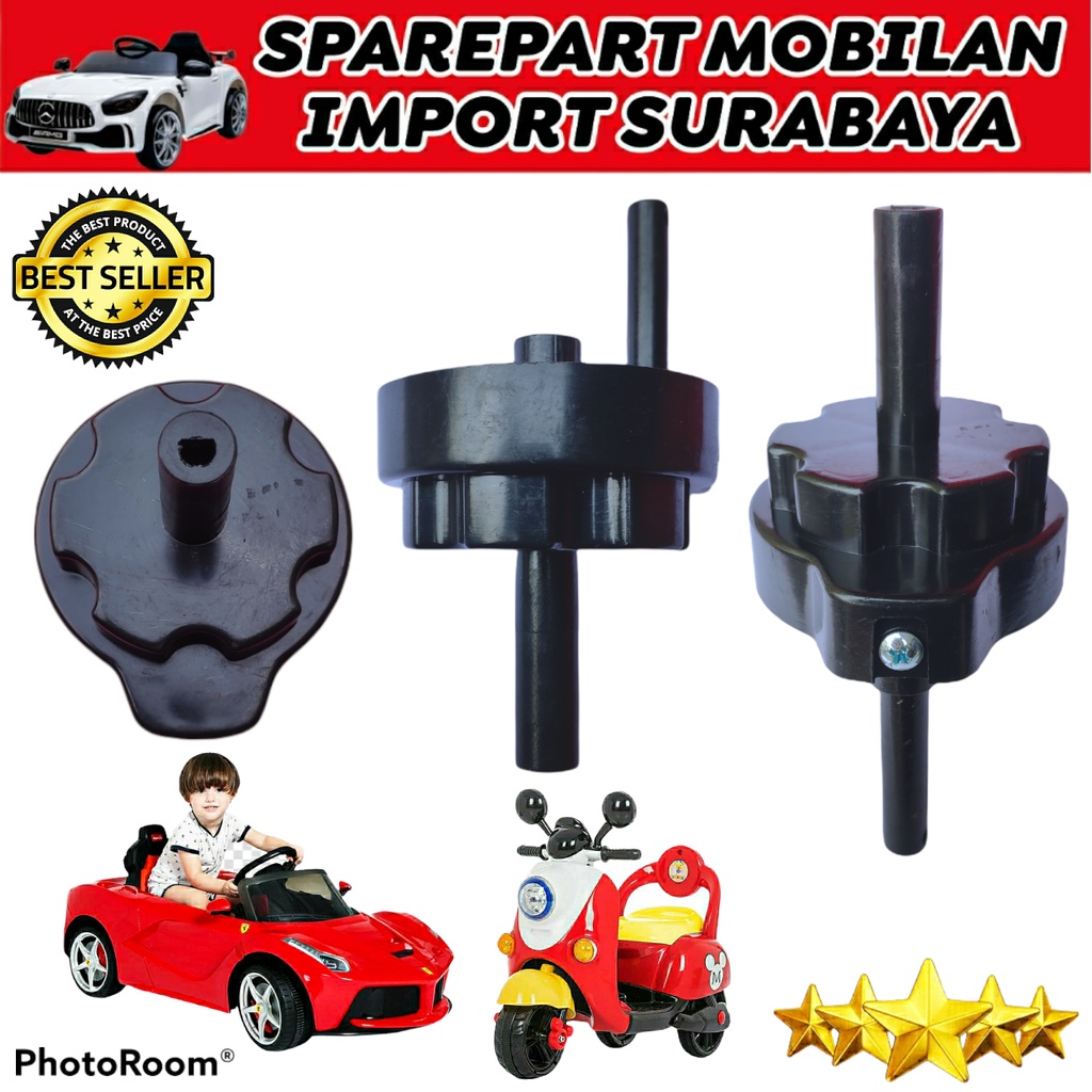 SAMBUNGAN GEARBOX KECIL STIR KONEKTOR STEERING PART MOBILAN AKI ANAK JEEP FORD MOBIL MAINAN PMB 12V