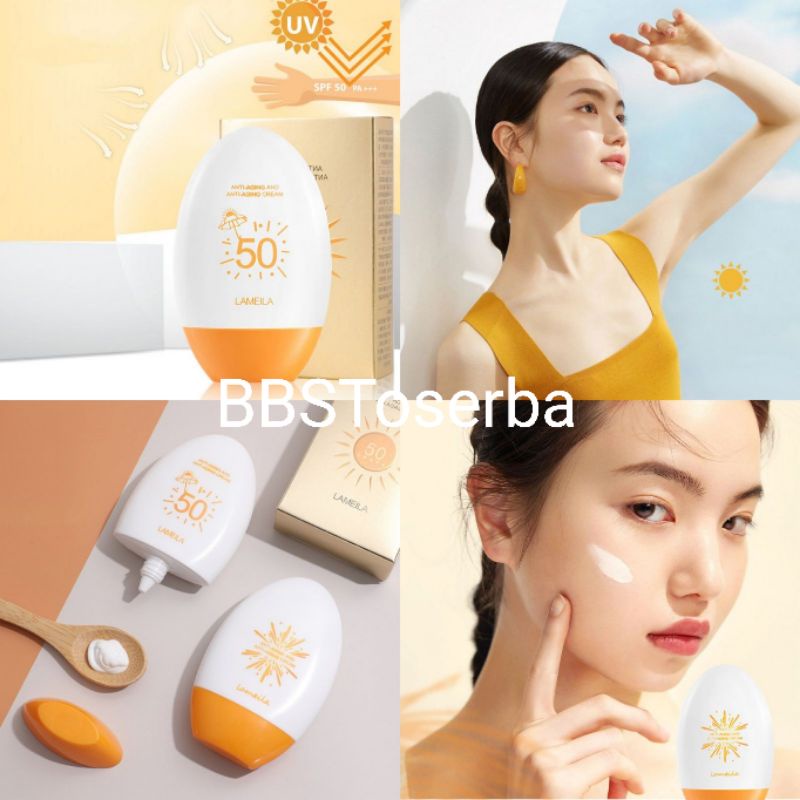 LAMEILA SPF 50 SUNSCREEN SUNBLOCK ANTI AGING CREAM SUNSCREEN SPF50 SUNBLOCK