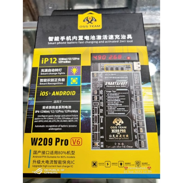 ALAT SERVIS PENEMBAK BATRE HP UNTUK IOS DAN ANDROID W-209 PRO V9