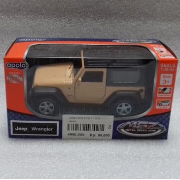 Diecast Apolo MSZ Jeep Wrangler cream