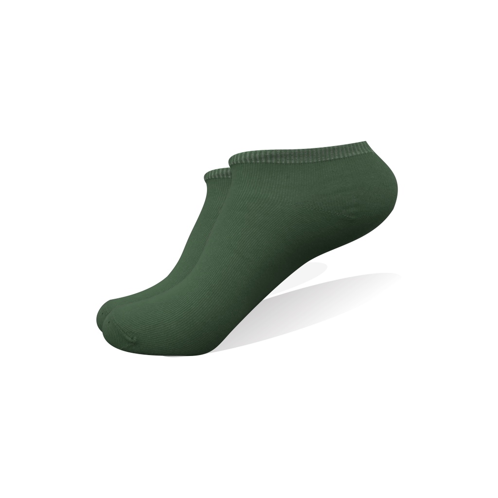 Kaos kaki Pendek / Mata Kaki  Ankle LowCut Polos (BISA PILIH WARNA)-MK -HIJAU ARMY
