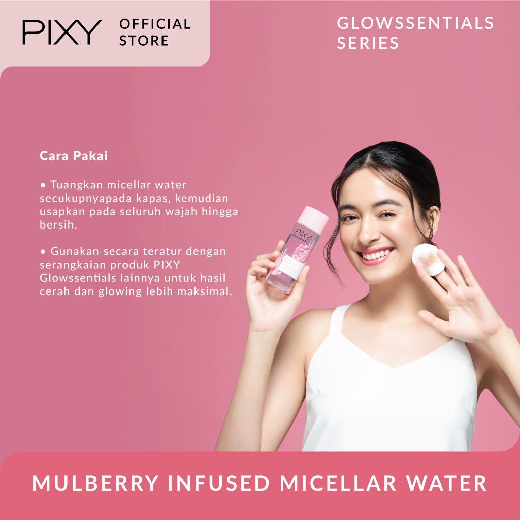 PIXY Glowssentials Series - Protecting Mist / Deep Cleansing Face Wash / Vitamin Infused Brightening Mist /  Infused Micellar Water / Bright Facial Foam Original BPOM