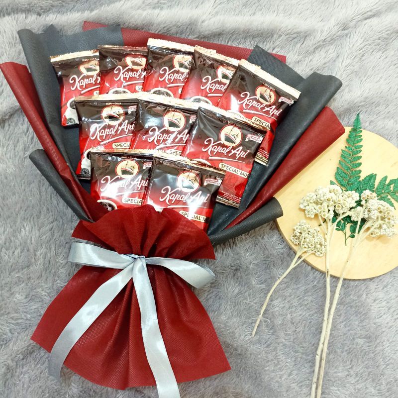 

buket kopi 10pcs Snack murah rapih cepat cantik maristore_jiebond_bogor