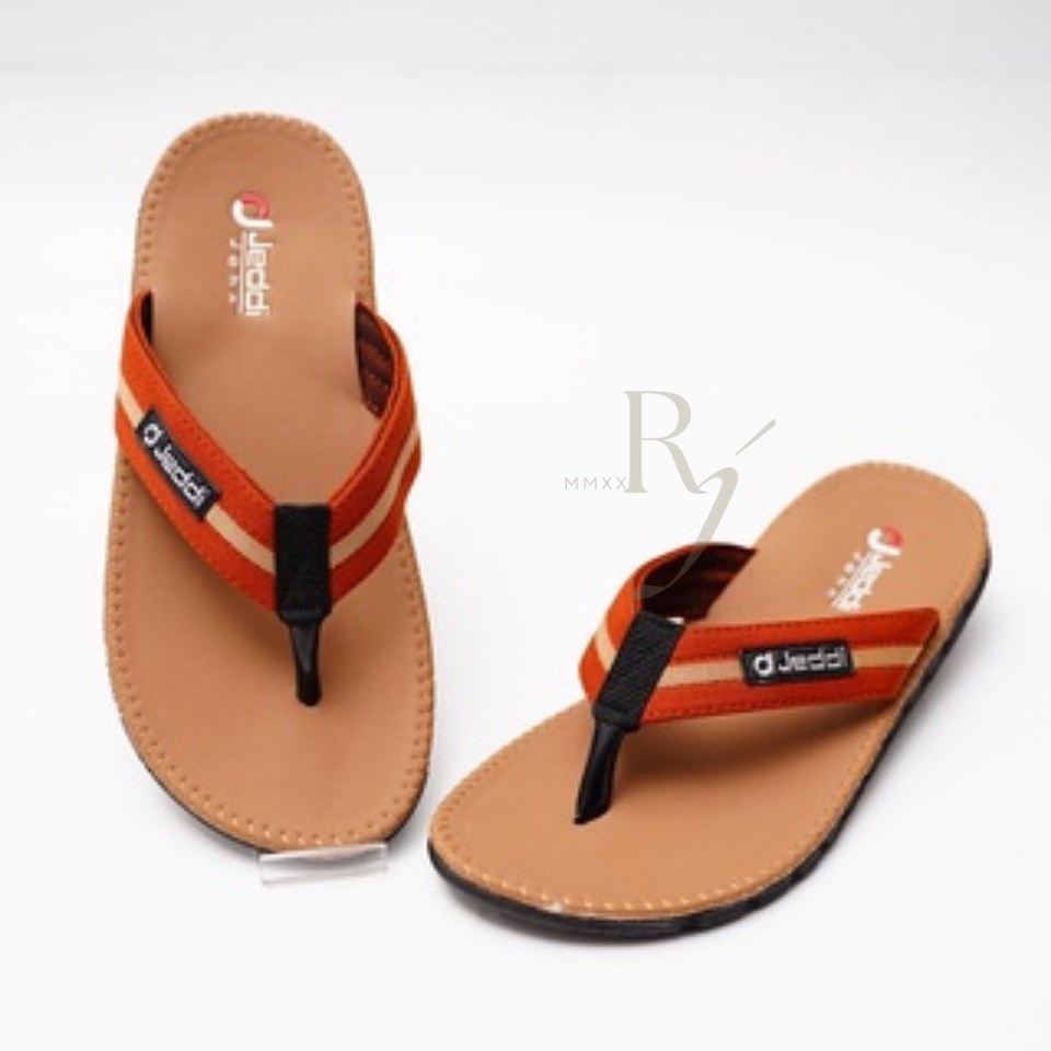 JEDDI [TRB JPT] Sandal Jepit Pria Kasual/ Sandal Fashion Pria Distro/ Sandal Japit Terbaru