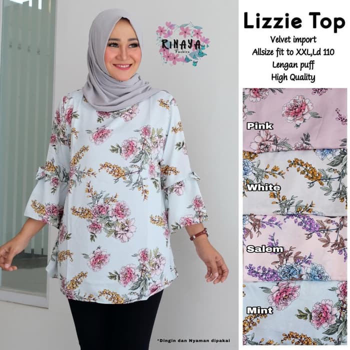 Baju Jumbo Wanita Lizzie Top OK18