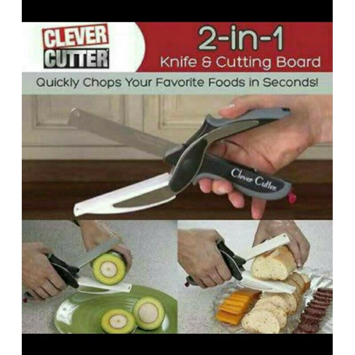 

Clever cutter / gunting pisau 2in1