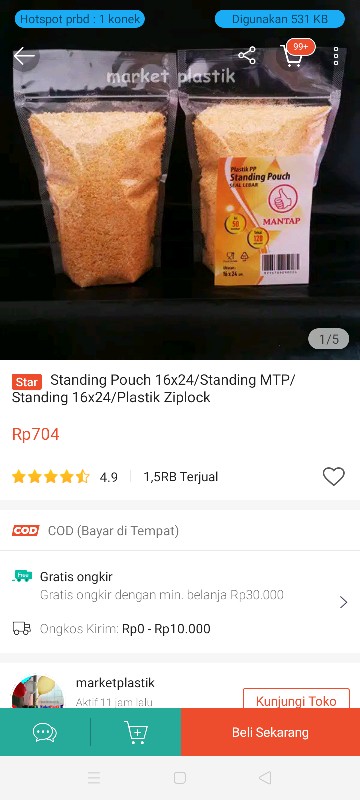 Standing Pouch 16x24/standing Mtp/standing 16x24/plastik Ziplock