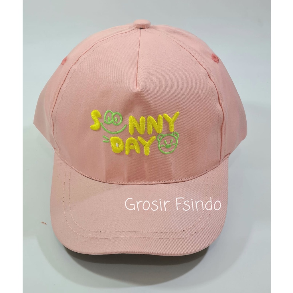 Topi anak bordir/topi anak sunny day bordir