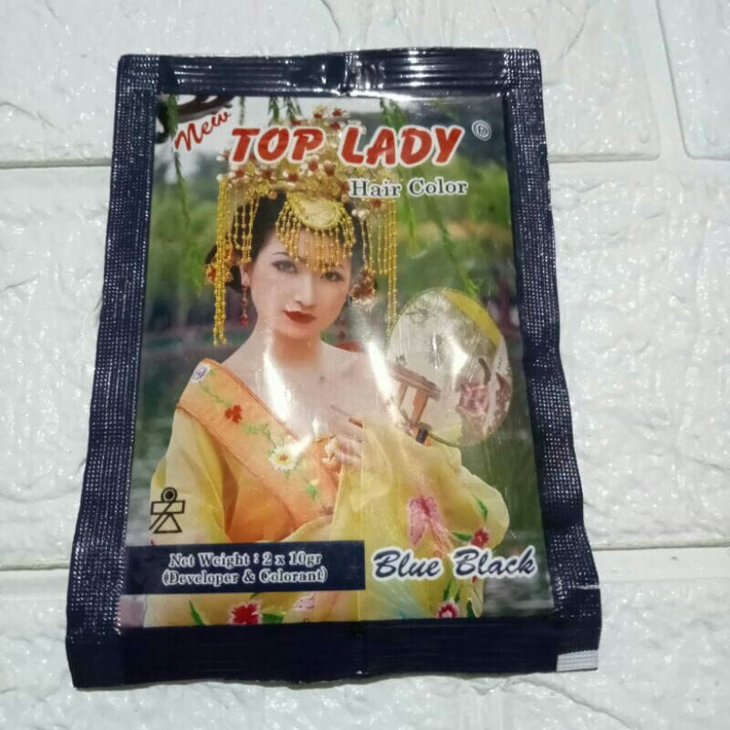 Top Lady Hair Dye Shampo/Hair Color 3GR/2X10/2X20GR 1 - 6 Sachet