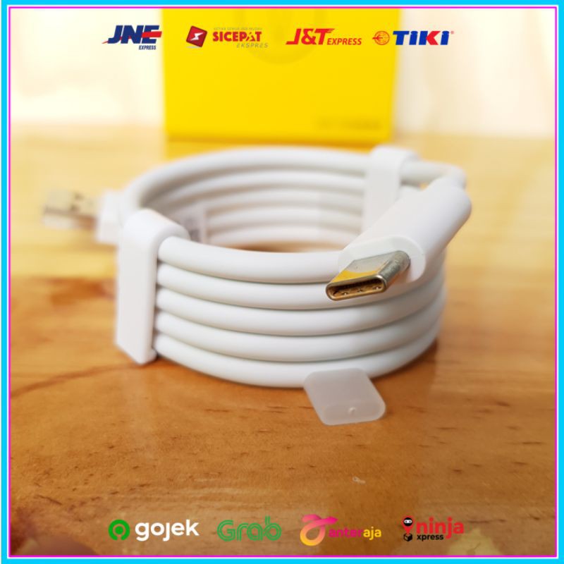 Kabel Data Fast Charging Realme SUPER VOOC ORIGINAL 100% USB C ORI