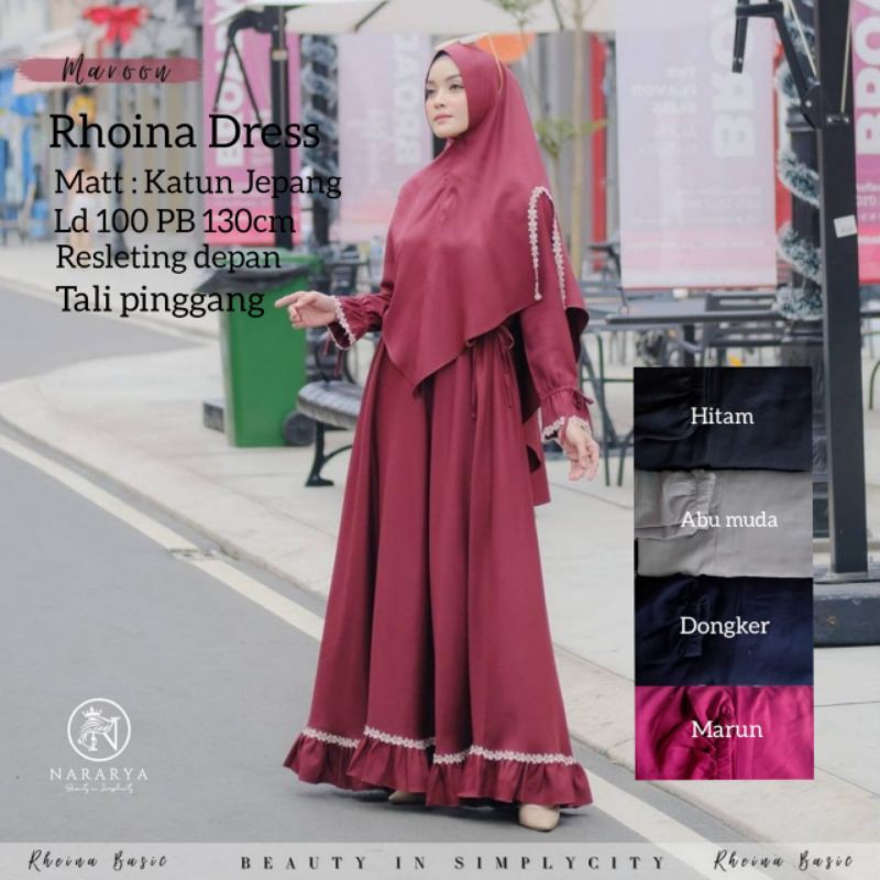 Grosir Elka Dress - Gamis Wanita Muslim Maxi Wanita Polos Termurah