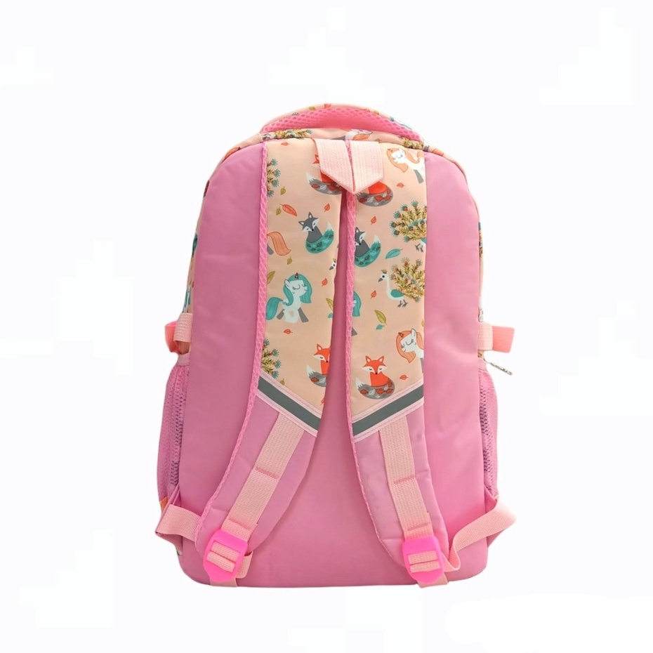 Tas Sekolah Anak Perempuan SD Ransel Unicorn Powa HL 188-3 Import + Free Aksesoris - Skoola