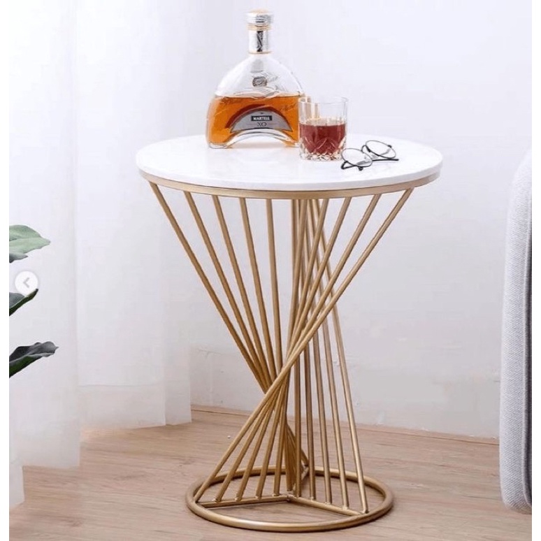 meja sudut marmer meja tamu marmer