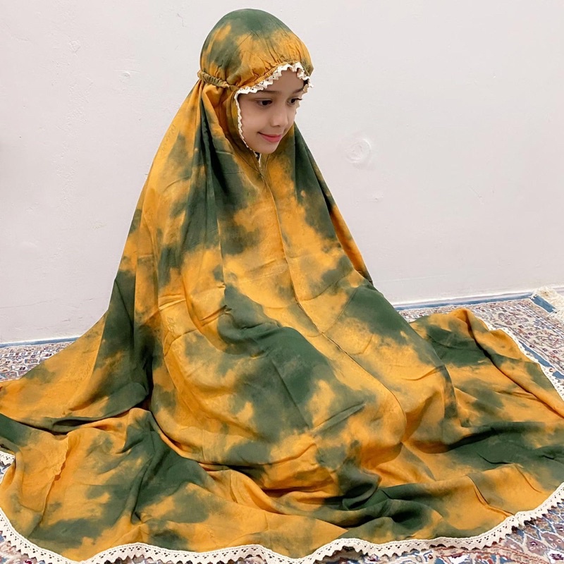 Mukena Kids Tie Dye by Dlusia Original