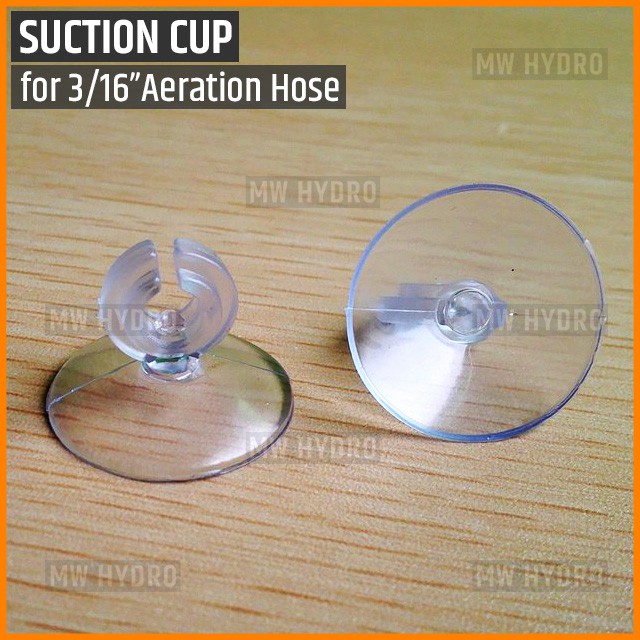 10pcs Aquarium Suction Cup Holder / Dop Selang Udara Aerator Akuarium, 3/16&quot;