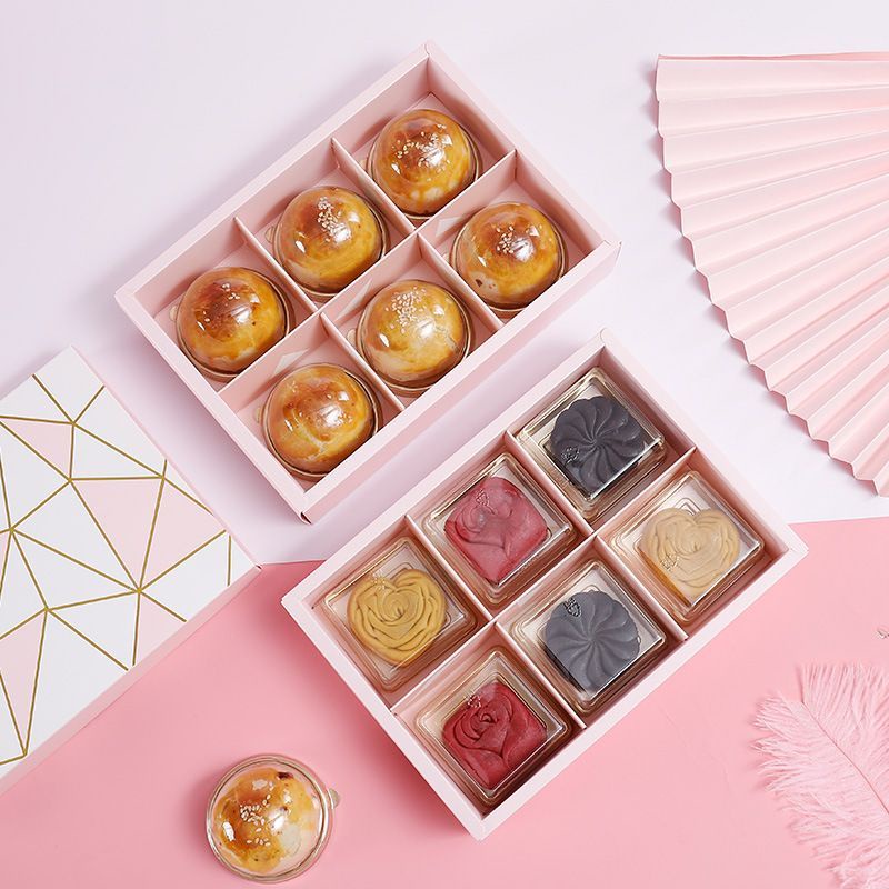 KOTAK MOONCAKE PINK MOZAIK 1 SET +PAPER BAG MEWAH UNIK MBS-8 MOZAIK