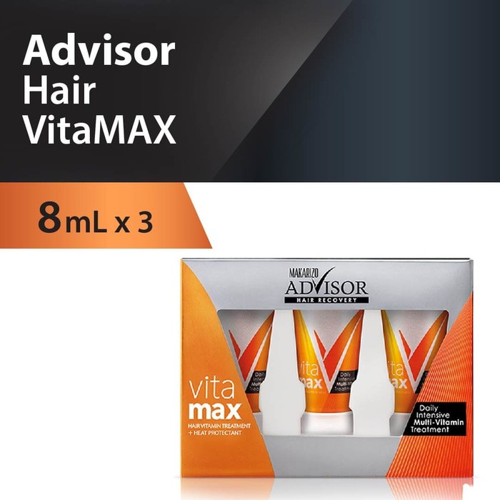 Makarizo Advisor Hair Recovery Vitamax 8ml x 3 - Vitamin Rambut / Serum Rambut / Hair Vitamin