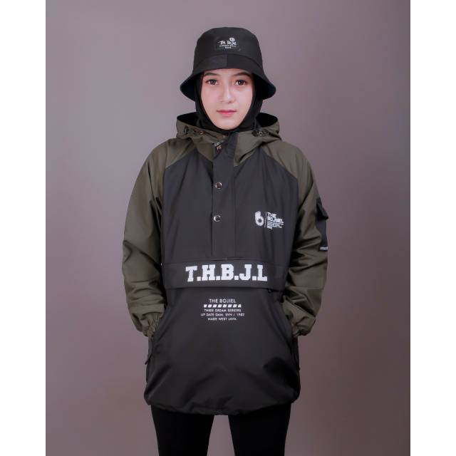 PREMIUM ORIGINAL JAKET CAGOULE PRIA M L XL / JAKET CAGOULE COWO / JAKET DORAEMON