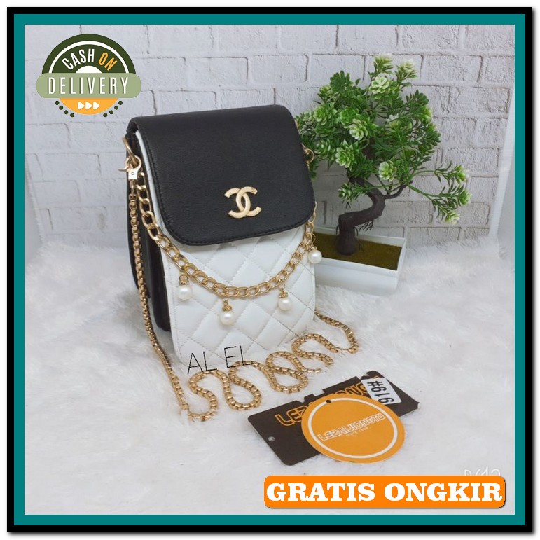 Tas Selempang Tali Rantai Import Batam Kekinian Besar Slempang Promo P ( Bisa Cod ) Al El Tas Selem