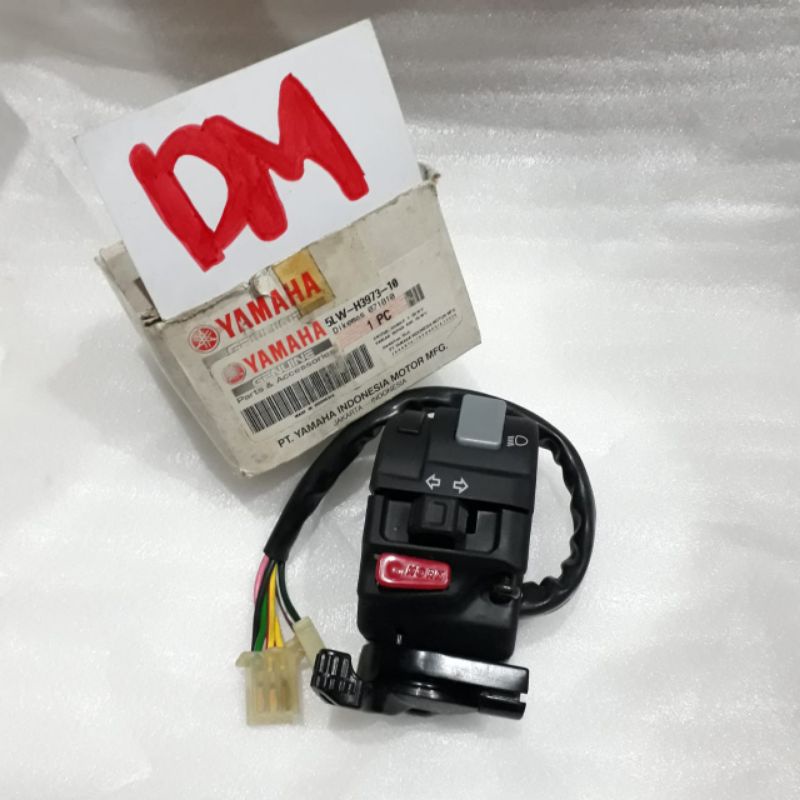 switch saklar holder kiri Nouvo lama 5LW-H3973-10 asli original Yamaha