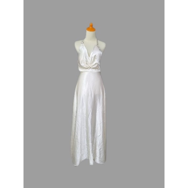 LONG DRESS BRANDED ORIGINAL SATIN