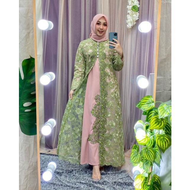 Realpic!!Gamis Cardigan  Corneli Glitter Original Butik