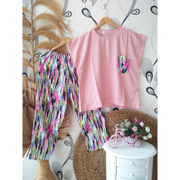 Set Piyama Rayon CP Jumbo | Athaya.konveksi | Babydoll Murah Solo