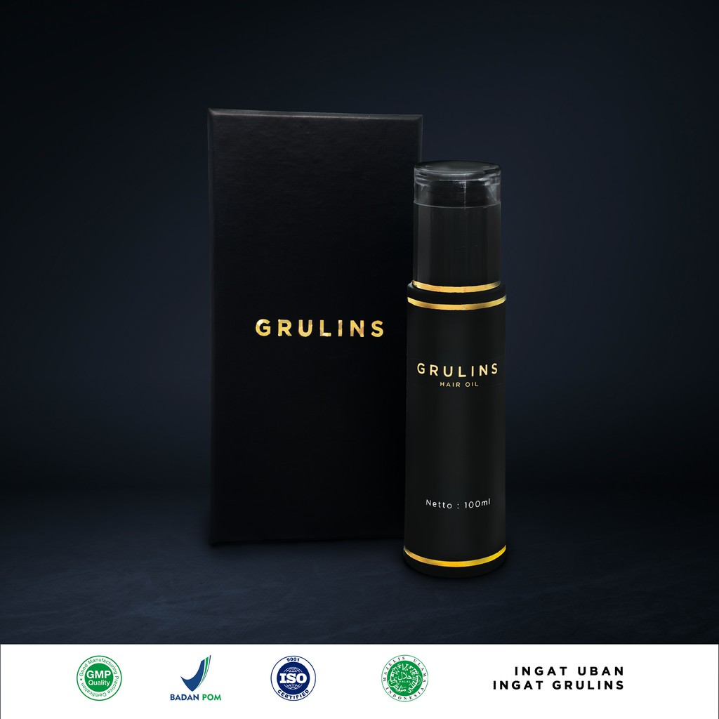 Grulins original asli biji ulin kalimantan Grulins Obat Uban Penghilang Uban dan Penghitam Uban